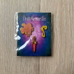NWT Death Becomes Her Enamel Pin Set